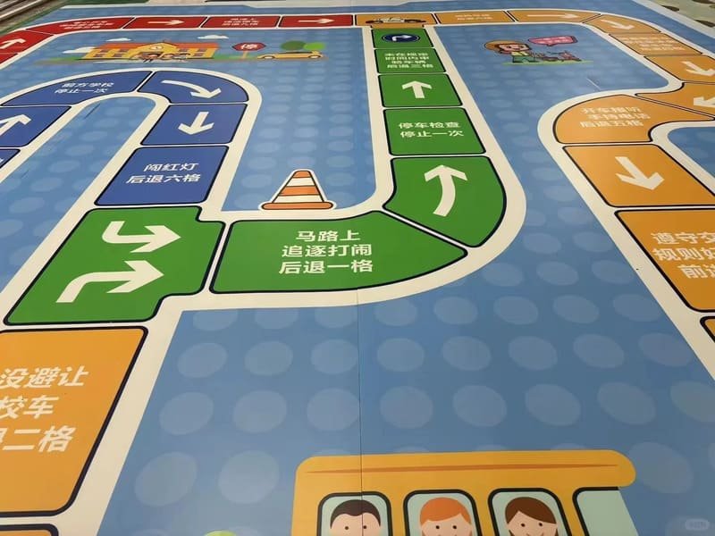 close up wear layer protecting printed PVC floor